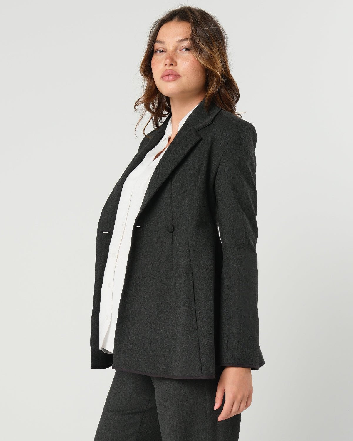 Maternity Blazer | Tailored Italian Suiting Workwear S / Black Maternity Blazer | Tailored Italian Suiting Workwear S / Black