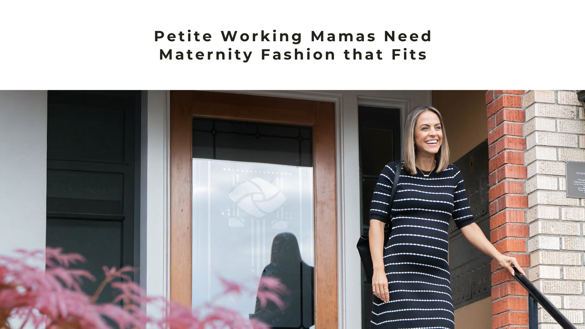 Petite Women Deserve Maternity Workwear that Fits