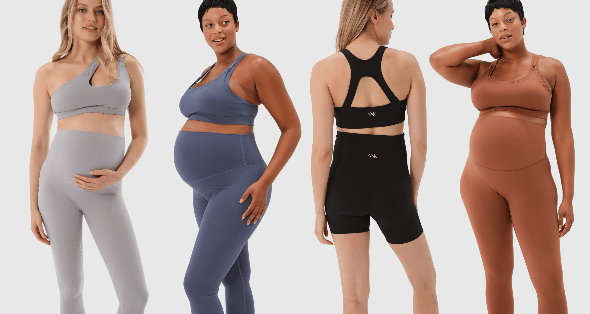 Maternity leggings, organic cotton robe, and black nursing bra from MARION Essentials collection. Luxury maternity jeans, petite maternity jeans, breastfeeding tops, maternity covers, and more. Standard and petite maternity sizes. Sustainable.