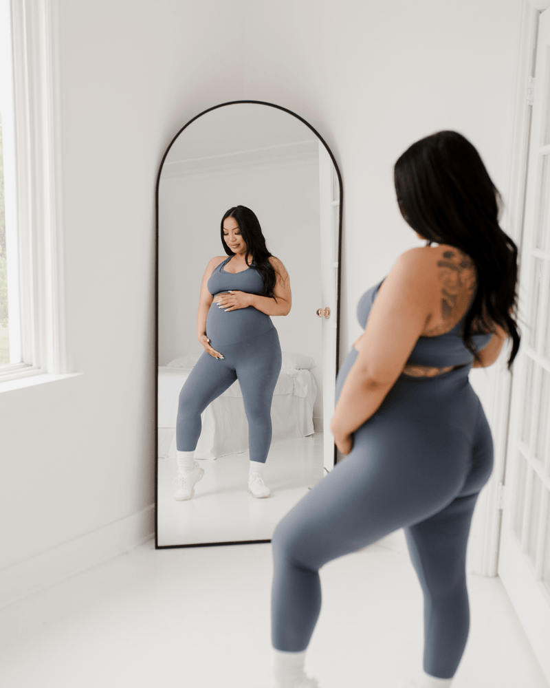 The Baby Mama Scrunch Legging - Baby Blues