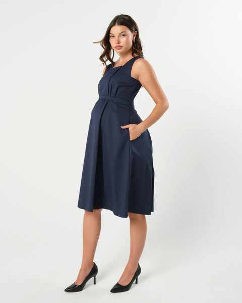 Of Mercer Navy Cornelia deals Maternity Dress in Navy Blue 2X Womens