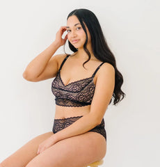 Ayla Luxury Lace Nursing + Handsfree Pumping Bra (WAA- BLACK ONLY)