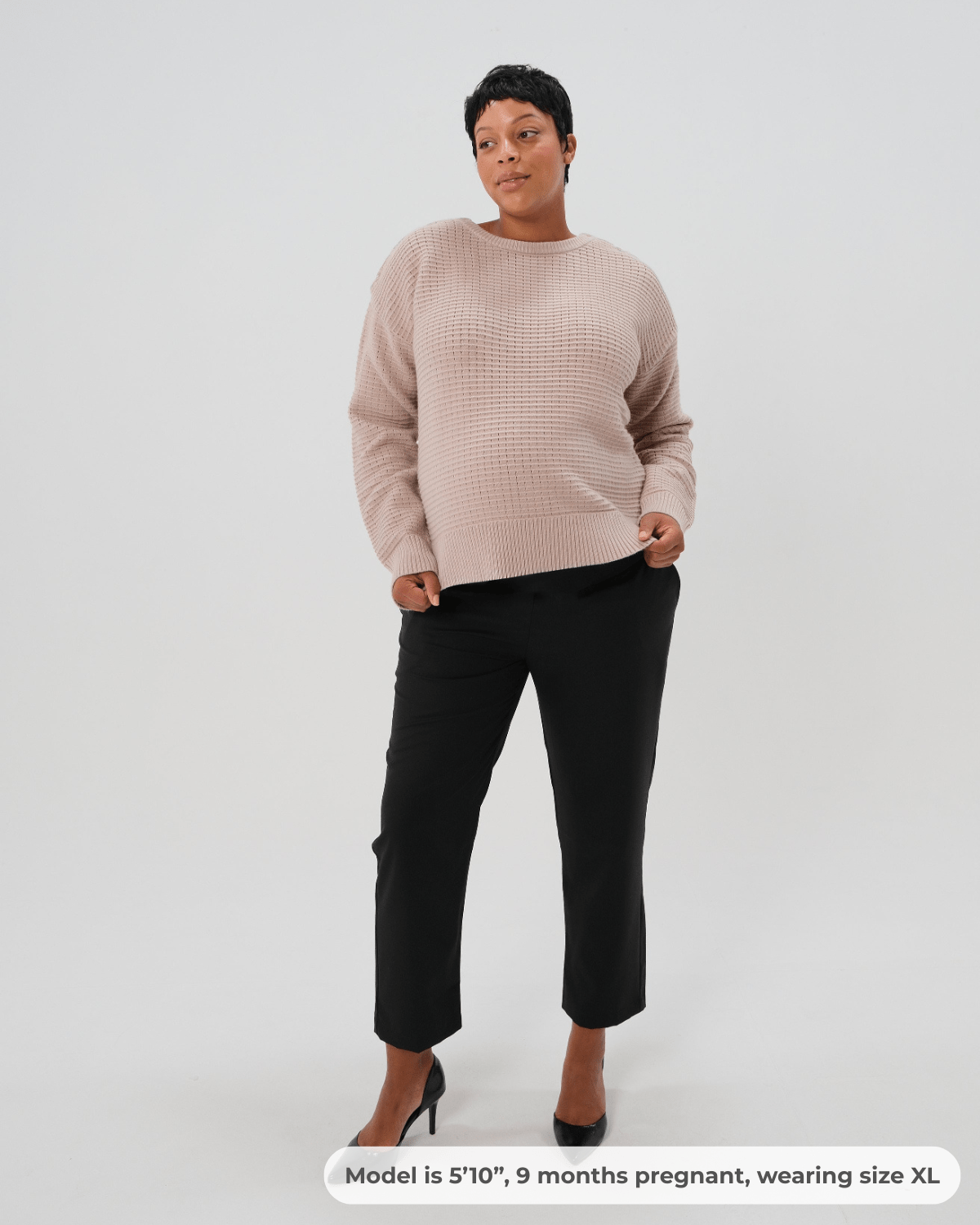 *NEW* Elizabeth Under Belly Maternity Pants, All-Season Wool