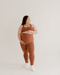 AXK CORE Classic Maternity Legging - Brown