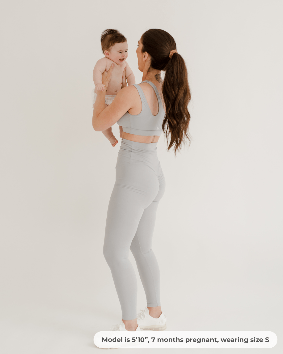 AXK CORE Curve Maternity Legging - Light Gray