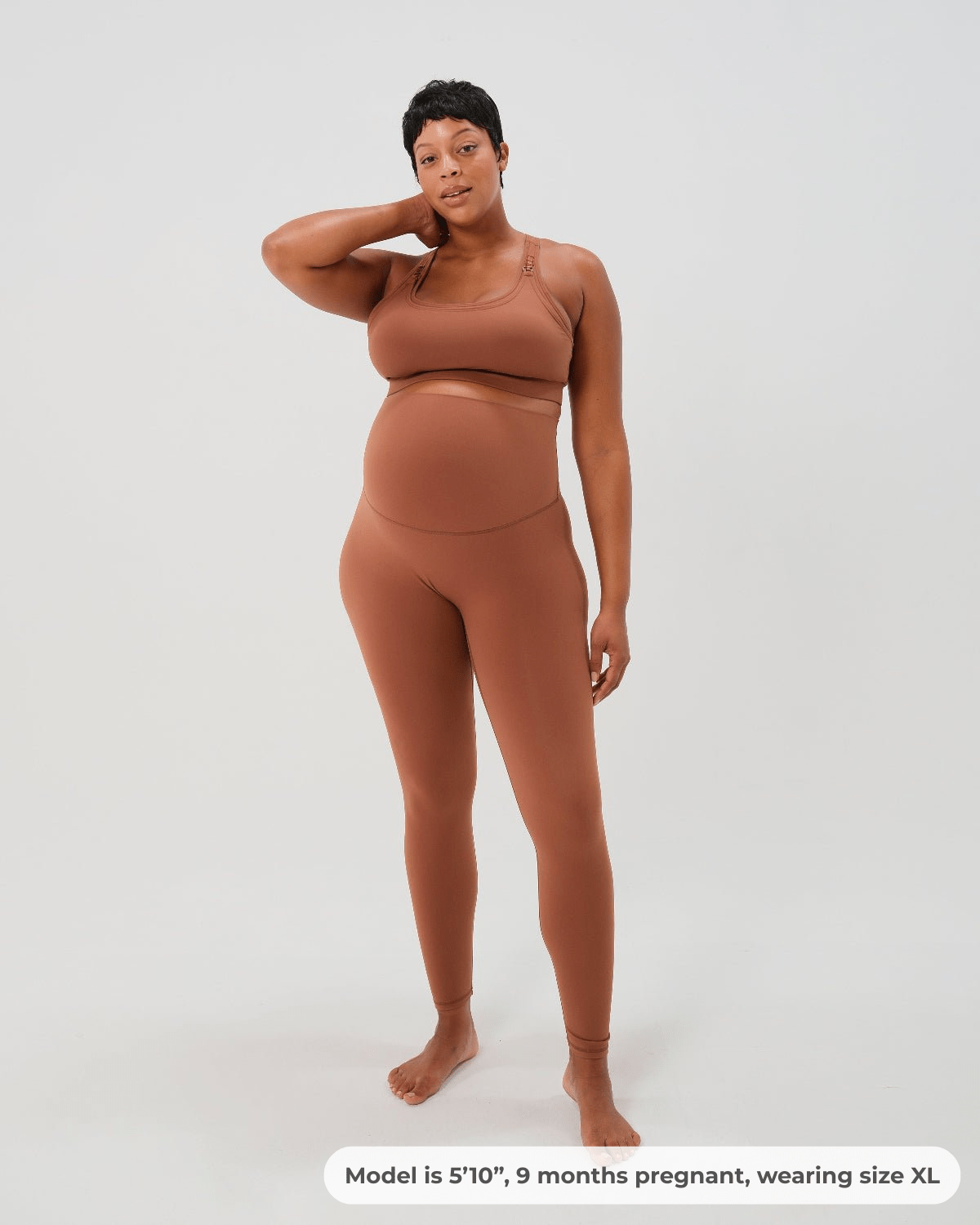 AXK CORE Curve Maternity Legging - Brown
