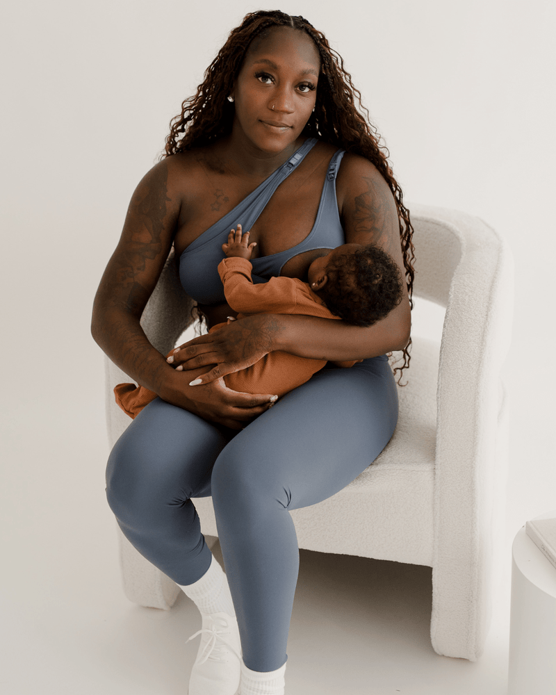 The Baby Mama Nursing Bra - Baby Blues
