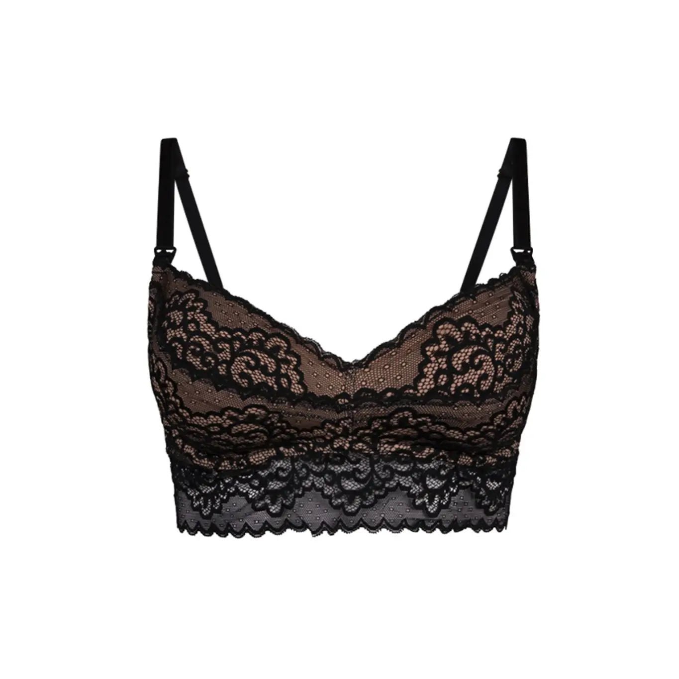 Ayla Luxury Lace Nursing + Handsfree Pumping Bra (WAA- BLACK ONLY)