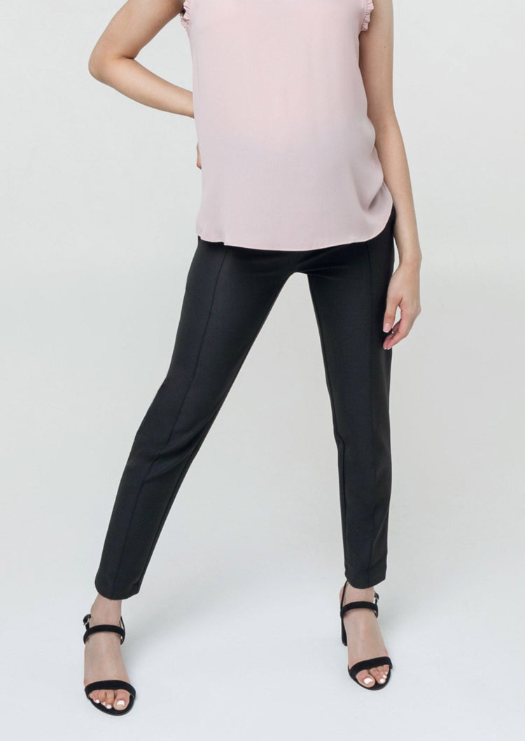 Black Maternity Dress Pants