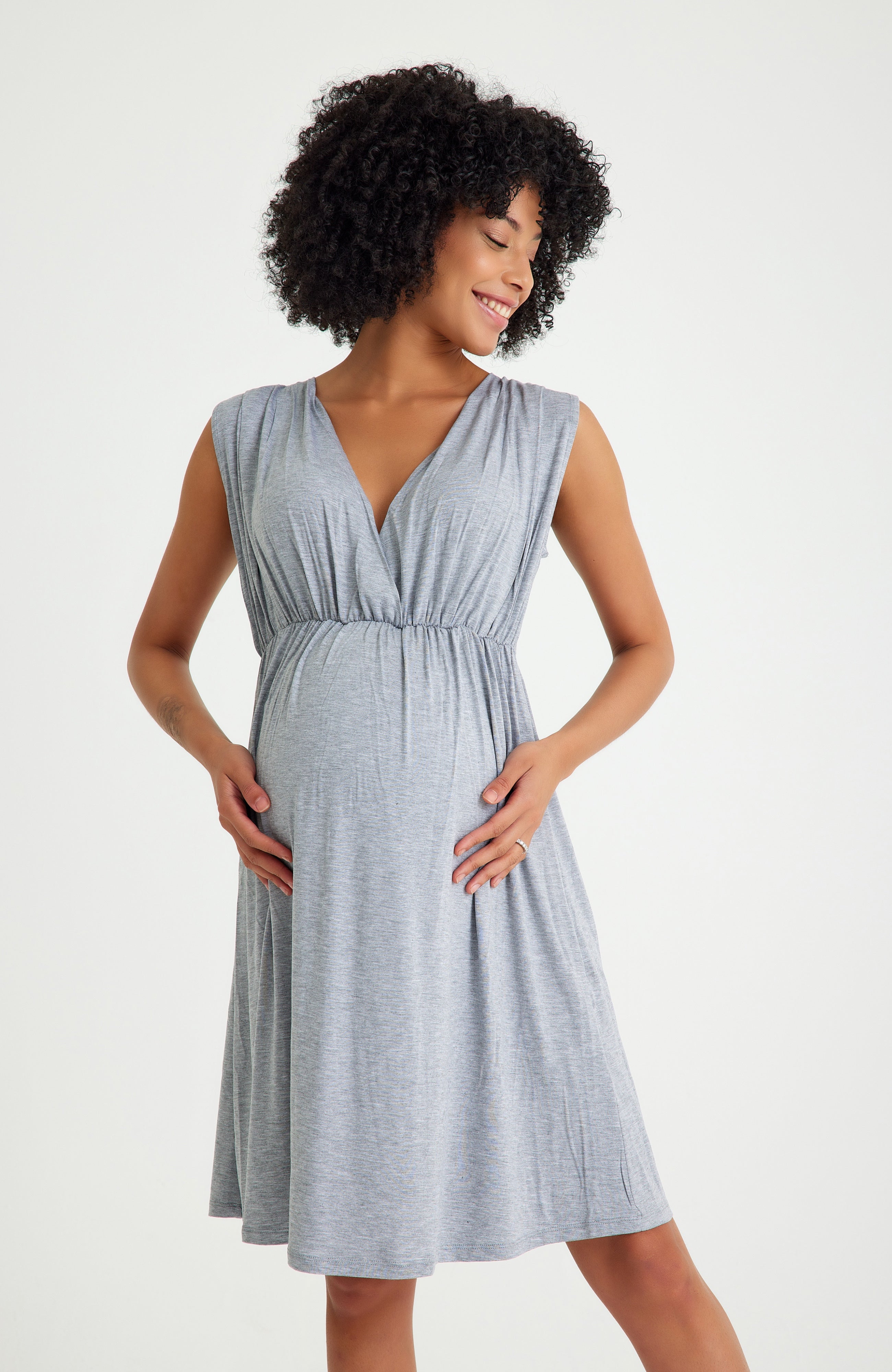 Sleep Well Maternity Nursing Nightgown Robe Set MARION Maternity