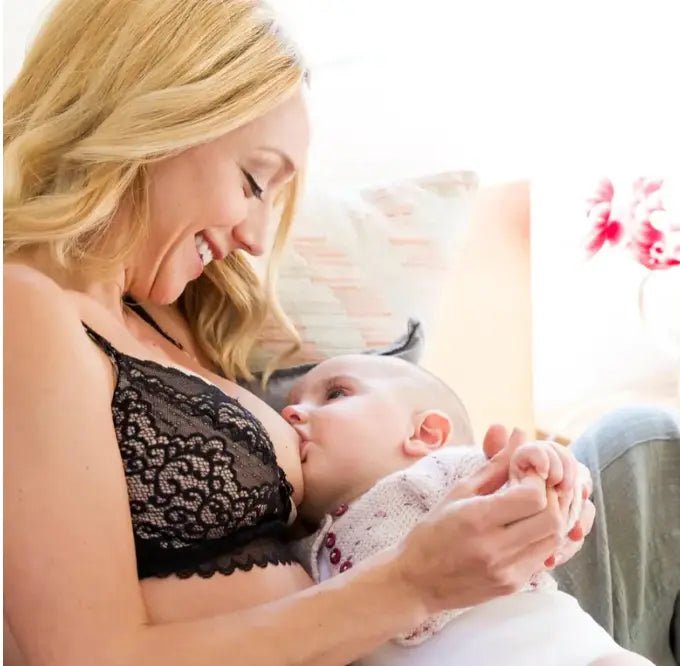 Ayla Luxury Lace Nursing + Handsfree Pumping Bra (WAA- BLACK ONLY)