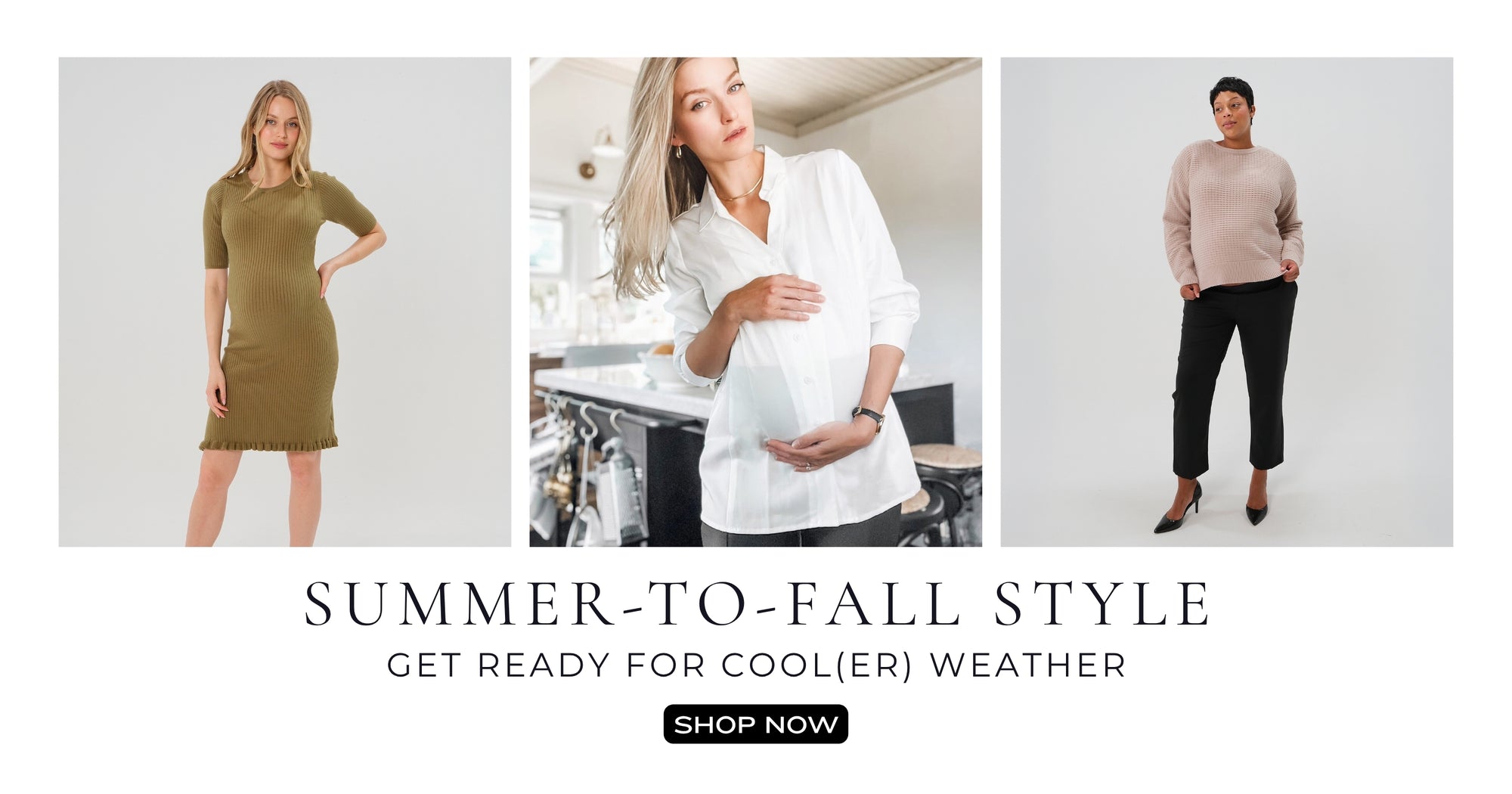 Fall maternity and nursing premium fashion by MARION. 
