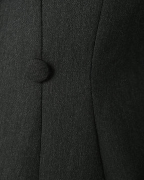 Charcoal gray maternity blazer suit jacket in luxury Italian stretch suiting fabric. Empire waist pant suit separates for your best pregnancy, breastfeeding, and postpartum fit. Petite and regular sizes. 38% sustainable recycled fibers. Also sold by Nordstrom, Bloomingdale's, and Macy's maternity. 