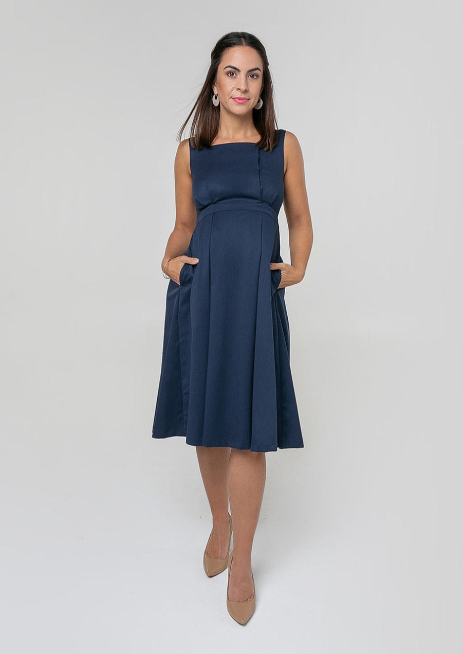 Blue Maternity & Nursing Dresses for Women- MARION Maternity – MARION  Maternity