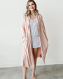 Luxurious maternity and nursing spa robe. Perfect gift for pregnant or breastfeeding mamas.